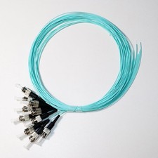 ST/UPC OM3 Simplex Pigtail 1.5m 0.9mm 50/125 Multimode Fiber Cable 10-50PCS picture