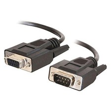 1FT DB9 M/F BLK EXTENSION CABLE - Male Female DB9 Extension Cable picture