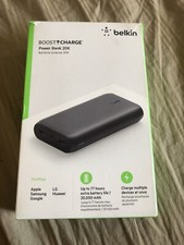 Belkin Boost Charge Portable Multi Device Power Bank Charger 20K USB USB-C picture