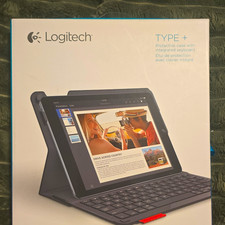Logitech Type+ Bluetooth Keyboard Folio Case iPad Air 2 QWERTY Black picture
