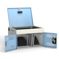 16-Unit Laptop & Tablet Charging Lock Box, Chromebook Locking Charging Station picture