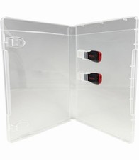 Pack Of 3 - Premium Super Clear Double USB Flash Drive Cases 14MM - Blu Ray Size picture