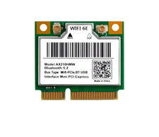 WiFi 6E  5374Mbps  Mini PCI-E AX210HMW Wireless Network Card For Windows10/11 picture