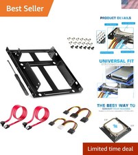 Advanced Dual SSD/HDD Bracket for 2.5 to 3.5 Inch Drives - Speed and Convenience picture