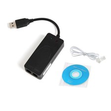 New Dual RJ11 Port USB 56K External Dial Up Voice Fax Data Modem Win 7/8/10 picture