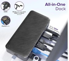 Seald Targus DOCK192USZ-NA03 USB-C/A Dual 4K Docking Station 100W PD DisplayLink picture