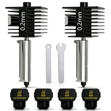 2‑Pack 0.2mm A1 Hotend for Bambu A1 Mini/A2L Hardened Steel Nozzle Hot EndRemov picture