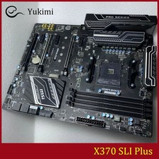 FOR MSI X370 SLI Plus DDR4*4 64GB AM4 AMD HDMI DVI-D ATX Ｍotherboard Test OK picture