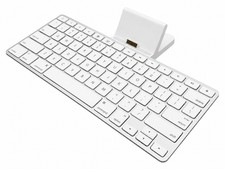 Apple A1359 Keyboard QWERTY Dock 30-Pin Audio Jack Aluminum Stand Genuine OEM 💎 picture