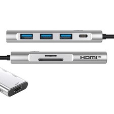 BYL-2425 USB hub USB-C 7-in-1 with 100W PD, HDMI 4K@60Hz picture