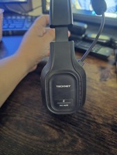 TECKNET Wireless Headset with Mic Mute Button picture