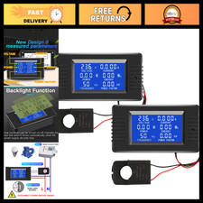 Digital Power Monitor 100A AC 80-260V LCD Split-Core Current Transformer 2-Pack picture