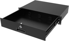 2U Rack Mount Drawer 19 Server Cabinet Lockable Steel Case with Key 12.6 Depth picture