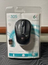 Logitech M305 Wireless Mouse Black Ergonomic Design with Soft Rubber Grips picture