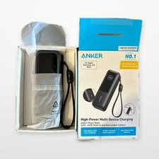 Anker Laptop Power Bank 25K 165W Retractable Cables Black - Open Box Sealed Unit picture