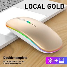 2.4GHz Wireless Optical Mouse USB Rechargeable RGB Cordless Mice For PC Laptop. picture