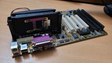 ASUS P3V133, Slot 1, Intel Motherboard ISA ATX + Pentium III 667MHz + 512MB RAM picture