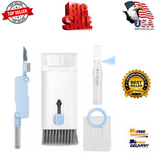 7 in 1 Electronics Keyboard Cleaning Brush Tools Cleaner Keycap Puller Kit Blue picture