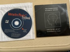 LOT of 2 CDs  Charlie Rose Science Series ANTHOLOGY/Interactive Physics Textbook picture