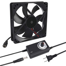 120Mm X 25Mm 110V 220V AC Powered Cooling Fan with Speed Controller 3V to 12V picture