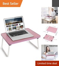 Convenient Pink Lap Desk: Foldable Lightweight Tray for Cozy Indoor Enjoyment picture