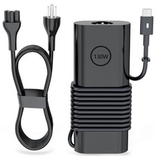 130W USB C Laptop Charger for Dell Computer Laptop Charger Type C Gan Ultra Slim picture