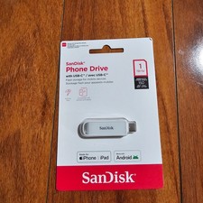 SanDisk 1TB Phone Drive with USB Type-C -  Arctic White - SDIXS0N-1T00-GN6NE picture