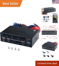 TCC-QL5E 5.25 Inch PC Multifunction Dashboard Media Front Panel, with SATA e-... picture