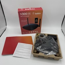 Belkin N300 XR WiFi N Router New In Box Black picture