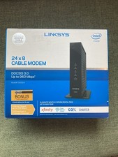 Linksys CM3024 DOCSIS 3.0 24x8 Cable Modem 960 Mbps Xfinity Cox Charter Tested picture