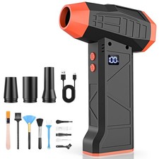 15-in-1 Electric Compressed Air Duster, 110000RPM Cordless Portable Air Blowe... picture