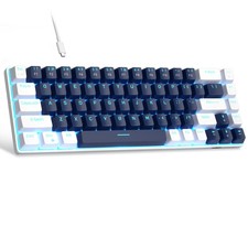 MKBox 60% Mechanical Gaming Keyboard 68 Keys LED Backlit Blue Switch Wired picture