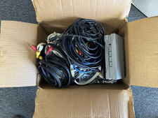 12.8 LBS BUNDLEof Audio And Video Cables with switch box (RCA, Composite, video) picture