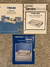SAMS Computerfacts Radio Shack TRS-80 Color  Technical Service Data w/ 2 Manuals picture