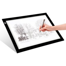 A4 LED Copy Board Light Tracing Box, Ultra-Thin Adjustable USB Power Artcraft... picture