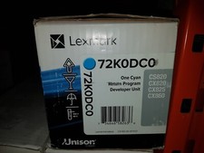 Genuine Lexmark 72K0DC0 Cyan Developer Unit CS820 CX820 CX825 CX860 BNIB picture