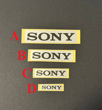 1 Pc Silver PVC Sticker Label Decal  Badge for Sony picture