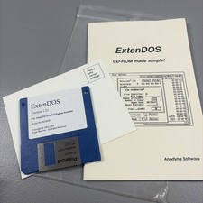 Vintage Software Package ExtenDOS  Atari CD-Rom Solution Anodyne Software 90s picture