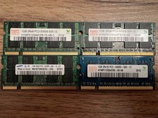 Lot 4x ProMOS & Nanya 1GB 2RX8 PC2-5300S DDR2-667 200-PIN SO-DIMM picture