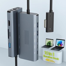 10-in-1 Docking Station, 4K HDMI Ethernet Hub for Surface Devices picture
