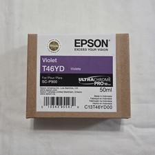 Genuine Epson T46YD 50ML Violet Ink Cartridge SC-P900 Exp 06/2026 - New picture