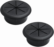 2 Pack 2 Inch Flexible Desk Cable Grommet, Wire Hole Cover Cord Organizer picture