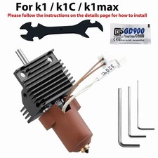 2* 3D Printer For Creality K1 K1C K1 Max Hotend Kit Hardened Steel Nozzle Parts picture