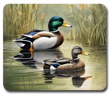 A pair of Mallard Ducks ~ Mousepad / PC Mouse Pad ~ Gifts for Hunter / Outdoor picture