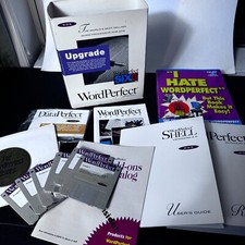 1993 WordPerfect Version 6.0 DOS/Windows Manual Disks UPGRADE w/ Book picture