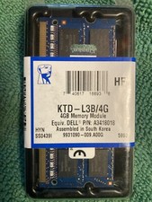 Kingston 4G Memory Module **New old stock** KTD-L3B/4G Dell P/N A3418018 picture