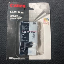 Vintage Canon BJI-201 Bk HC BJC-600 Series Color Bubble Jet Printer Cartridge picture
