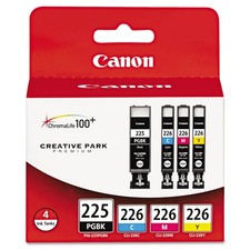 Canon® 4530B008AA (PGI-225, CLI-226) Ink, Cyan/Magenta/Pigment Black/Yellow, 4/P picture