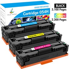 3 PACK CRG 054H Toner Cartridges for Canon 054 Toner Color ImageClass LBP622Cdw picture