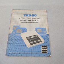 Vintage 1983 TRS-80 PTC-64 Printer Controller Operation Manual 26-1269 Reciept picture